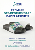 X-tec DTF Flip-Flops Schwarz/Weiss Grösse 38/39